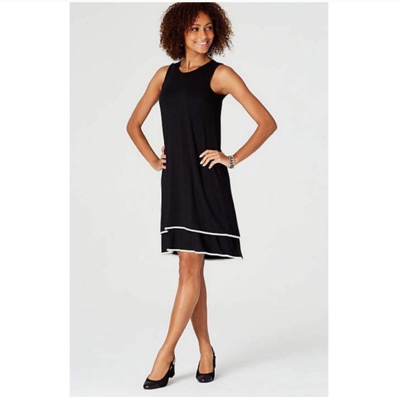 J. Jill Dresses J Jill Dress Black Wearever Collection Layered